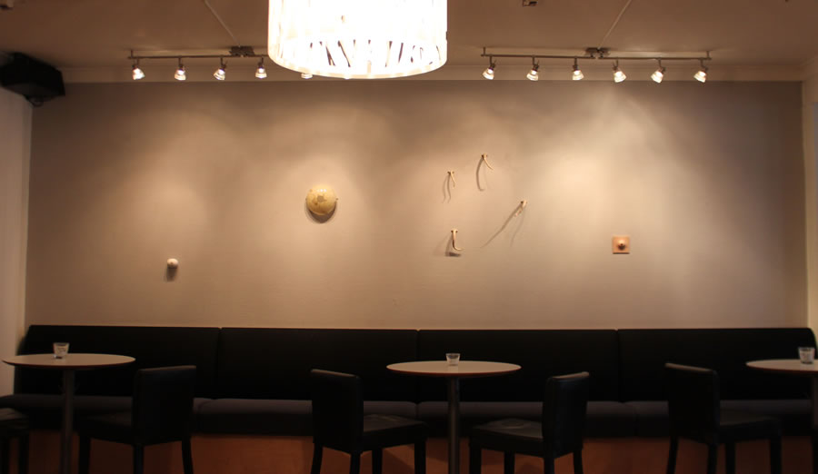 Kjersti Sletteland's wall based sculptural installation, Push 1.