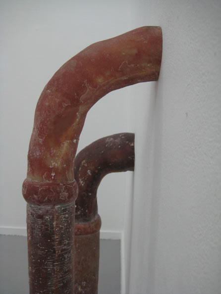 Another photo of Kjersti Sletteland's artwork, Pipes.